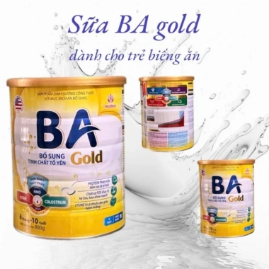Combo 2 lon Sữa BA Gold 800g - Dành cho trẻ biếng ăn, gầy yếu, giá ưu đãi 890.000 VND