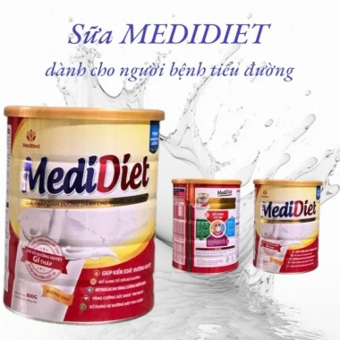 Combo 2 lon sữa MediDiet 800g HSD mới cho tiểu đường – Dinh dưỡng cao, giảm giá 1.005k