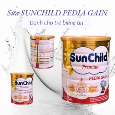 Combo 2 lon Sunchild Pedia Gain 800g - HSD mới, hỗ trợ trẻ biếng ăn, chỉ 754.000₫
