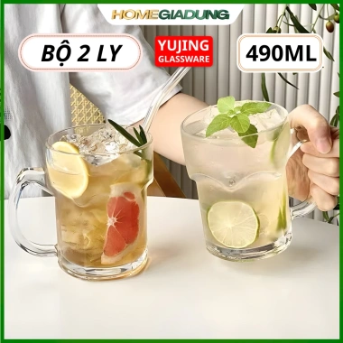 Combo 2 ly thủy tinh trắng cao cấp Yujing 490ml - Giá ưu đãi 149.000₫ 7