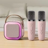Combo 2 Mic + 1 Loa Bluetooth Karaoke K12 Kynio Mini – Âm Thanh Cực Chất, Pin Khỏe, Đèn LED Nhịp Nhạc, Giá 95k 9