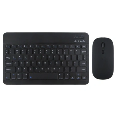 Combo 2 Món Bàn Phím Bluetooth 10 Inch + Chuột Không Dây, Sạc Type‑C, Tương Thích ĐT, Máy Tính Bảng, PC