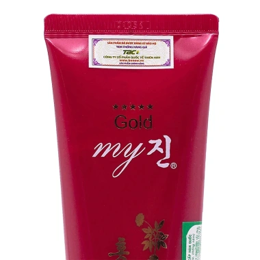 Combo 2 Món Tẩy Da Chết & Sữa Rửa Mặt Sâm Đỏ MY GOLD 130ml - Trắng Da, Xóa Nám Thâm 3