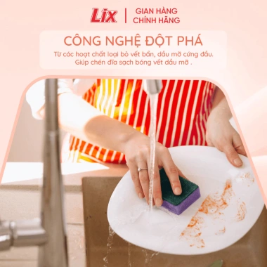 Combo 2 Nước rửa chén LIX 3.5kg Chanh - Trà xanh kèm Bọt rửa tay On1 250ml, công thức sạch bọt mạnh, giá ưu đãi 160,200₫, tiết kiệm ngay 5