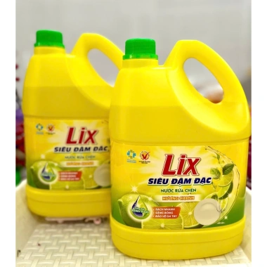 Combo 2 Nước rửa chén LIX 3.5kg Chanh - Trà xanh kèm Bọt rửa tay On1 250ml, công thức sạch bọt mạnh, giá ưu đãi 160,200₫, tiết kiệm ngay 8