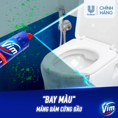 Combo 2 Nước Tẩy Bồn Cầu & Nhà Vệ Sinh Vim - Diệt 99,9% Vi Khuẩn, 78.000₫