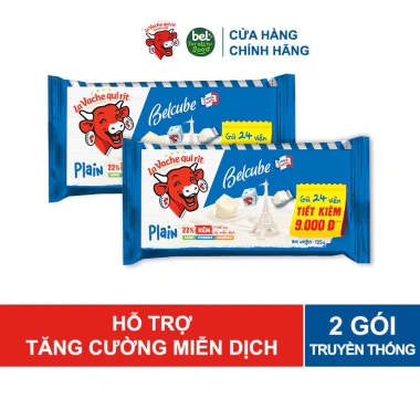 Combo 2 phô mai vuông Belcube 125g x15 vị sữa 24C - Giá chỉ 131.920 2 Combo 2 phô mai vuông Belcube 125g x15 vị sữa 24C - Giá chỉ 131.920 2