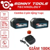 Combo 2 Pin 10Cell + 1 Sạc, Pin 21V Chân Pin Phổ Thông 4cm - Giá chỉ 399.000₫