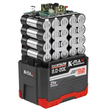 Combo 2 Pin 20C + Sạc KMAX Dung Lượng Cao, Pin Chân Đa Dụng cho Máy Mài, Khoan - Giá Ưu Đãi 680k 6