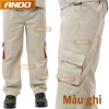 Combo 2 quần bảo hộ lao động - Quần túi hộp vải kaki 3/1, an toàn, bền bỉ, giảm giá 200.155 VND 5