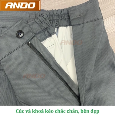 Combo 2 quần bảo hộ lao động - Quần túi hộp vải kaki 3/1, an toàn, bền bỉ, giảm giá 200.155 VND