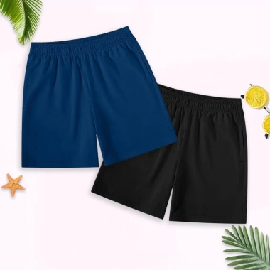 Combo 2 quần đùi bé trai BabyloveGO short thun mềm nhẹ, thoáng mát, túi tiện, 85.000₫ 2