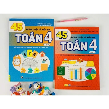 Combo 2 Sách 45 Đề Ôn Luyện và Kiểm Tra Toán 4 - GDPT mới, Giá ưu đãi 71.200 VND 6