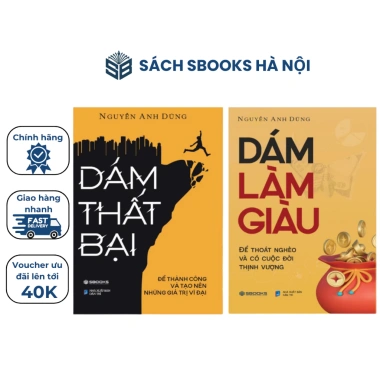 Combo 2 Sách Dám Làm Giàu và Dám Thất Bại - Sbooks Chính Hãng Giá Ưu Đãi 276.000₫ 2 Combo 2 Sách Dám Làm Giàu và Dám Thất Bại - Sbooks Chính Hãng Giá Ưu Đãi 276.000₫ 2