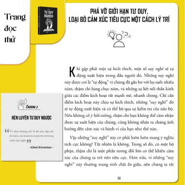 Combo 2 Sách Khai Mở Tư Duy và Tư Duy Nghịch - Tiên Phong Books Giá 96.000