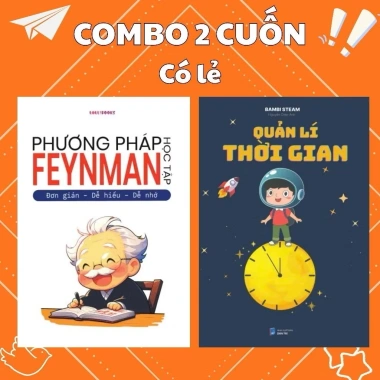 Combo 2 Sách Phương Pháp Feynman + Quản Lý Thời Gian - Giá chỉ 89.000đ