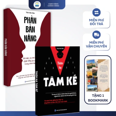 Combo 2 Sách Thiên Hạ Tâm Kế và Phản Bản Năng - Giá ưu đãi 155k, nâng cao tư duy