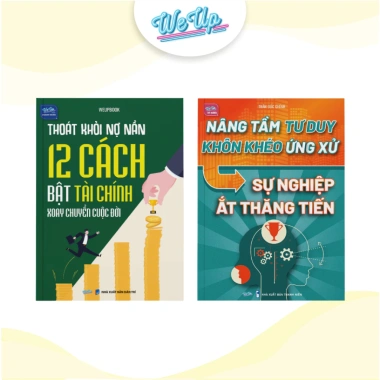 Combo 2 sách Thoát khỏi nợ nần + 12 cách bật tài chính - Nâng tầm tư duy khôn khéo - Giá ưu đãi 159.000đ - Weupbooks