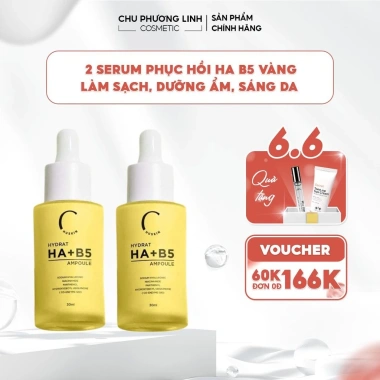 Combo 2 Serum HA B5 Vàng Dưỡng ẩm, Làm Dịu, Giảm Kích Ứng CB101 - Giá Ưu Đãi 750.000₫