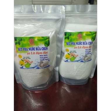 Combo 2 set pha 20 lít Nước rửa chén đậm đặc - Chỉ 119.000đ, sạch bát, tiết kiệm