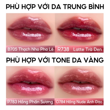 Combo 2 Son Môi Gương Bóng ColorKey - Căng Bóng, Đôi Môi Đầy Đặn, Quyến Rũ 2.5g 8 Combo 2 Son Môi Gương Bóng ColorKey - Căng Bóng, Đôi Môi Đầy Đặn, Quyến Rũ 2.5g 8