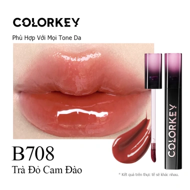 Combo 2 Son Môi Gương Bóng ColorKey - Căng Bóng, Đôi Môi Đầy Đặn, Quyến Rũ 2.5g