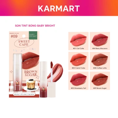 COMBO 2 Son Tint Bóng Baifern Baby Bright Sweet Café 2.8g 158.000 HSD 07/2.026