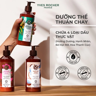 Combo 2 sữa dưỡng thể thiên nhiên Yves Rocher 390ml: Giá ưu đãi 527.000₫, dưỡng ẩm sâu, hương thơm nhẹ nhàng