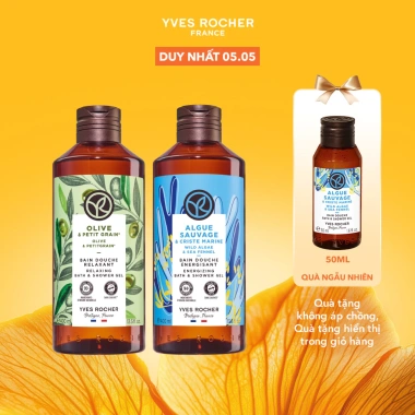 Combo 2 sữa tắm gel Yves Rocher 400ml hương oliu và biển - Giá ưu đãi 510.000đ
