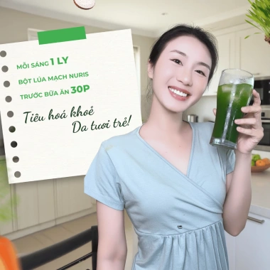Combo 2 tặng 1 quà Bột rau củ sấy lạnh Nuris Nhật Bản Detox ngừa táo bón da đẹp 6 Combo 2 tặng 1 quà Bột rau củ sấy lạnh Nuris Nhật Bản Detox ngừa táo bón da đẹp 6