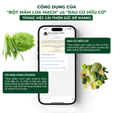 Combo 2 tặng 1 quà Bột rau củ sấy lạnh Nuris Nhật Bản Detox ngừa táo bón da đẹp