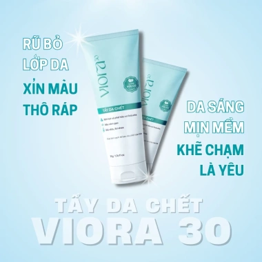 Combo 2 tặng 1 Tẩy da chết Cà phê Viora 30 - 2in1 Da sạch mướt, sáng mịn ngay 7