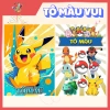 Combo 2 Tập Tranh Tô Màu Pokemon & Pikachu - Đồ Chơi Thủ Công Bé, 76.800₫
