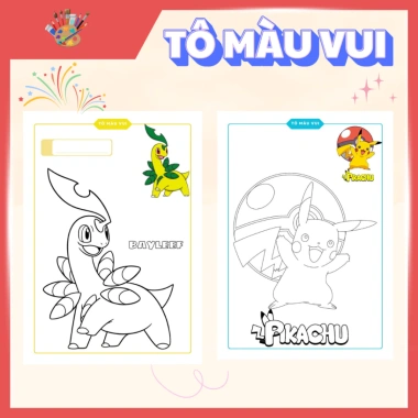 Combo 2 Tập Tranh Tô Màu Pokemon & Pikachu - Đồ Chơi Thủ Công Bé, 76.800₫ 4 Combo 2 Tập Tranh Tô Màu Pokemon & Pikachu - Đồ Chơi Thủ Công Bé, 76.800₫ 4