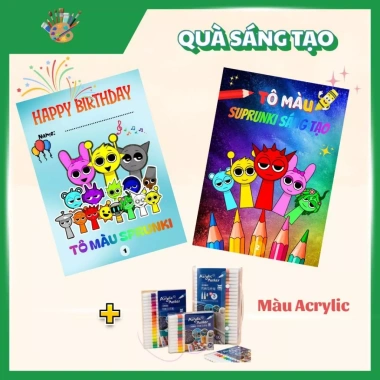 Combo 2 tập tranh tô màu Sprunki - Quà sinh nhật sáng tạo, chỉ 78.000 VNĐ 2