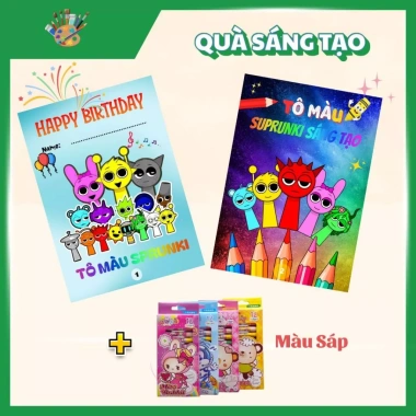 Combo 2 tập tranh tô màu Sprunki - Quà sinh nhật sáng tạo, chỉ 78.000 VNĐ 3