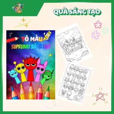 Combo 2 tập tranh tô màu Sprunki - Quà sinh nhật sáng tạo, chỉ 78.000 VNĐ 7
