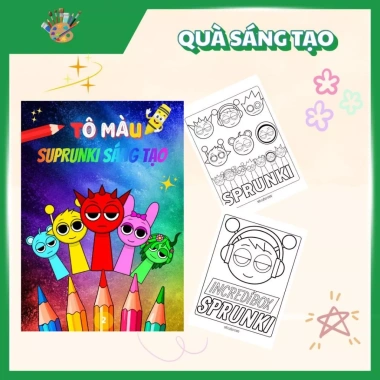 Combo 2 tập tranh tô màu Sprunki - Quà sinh nhật sáng tạo, chỉ 78.000 VNĐ 9