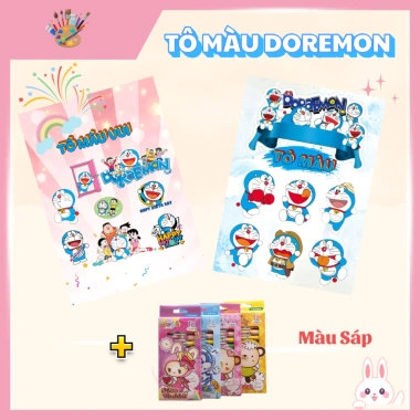 Combo 2 Tập Vở Tranh Tô Màu Doremon - Mỹ Thuật & Thủ Công Vui, Giá 74.400₫ 10