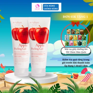 Combo 2 Tẩy Da Chết Arrahan Apple Peeling Gel Hàn Quốc - Giá Giảm 150k, Da Mịn Sáng