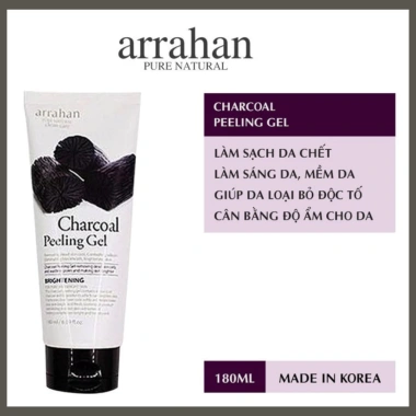 Combo 2 Tẩy Da Chết Arrahan Charcoal Peeling Gel 180ml Hàn Quốc - Da sạch mịn, Giá 150.000 VND