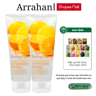 Combo 2 Tẩy Da Chết Arrahan Lemon Peeling Gel 180ml Hàn Quốc Giá ưu đãi 165.000₫ Combo 2 Tẩy Da Chết Arrahan Lemon Peeling Gel 180ml Hàn Quốc Giá ưu đãi 165.000₫