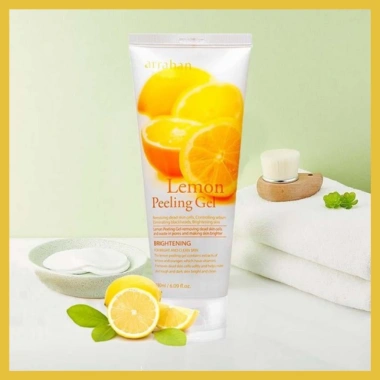 Combo 2 Tẩy Da Chết Arrahan Lemon Peeling Gel 180ml Hàn Quốc Giá ưu đãi 165.000₫