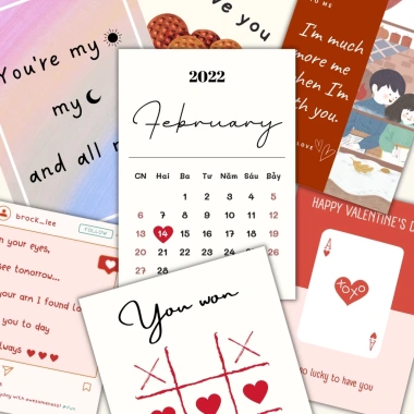 Combo 2 Thiệp Valentine 14/2, sinh nhật, 8/3, cảm ơn, chúc mừng - thiết kế theo yêu cầu, chỉ 16.000