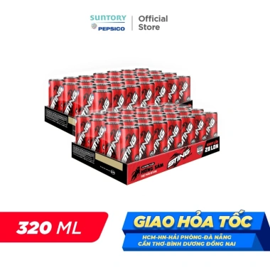 Combo 2 Thùng 24 Lon Sting Dâu 320ml - Giảm Sốc 3.3, Giá 476k