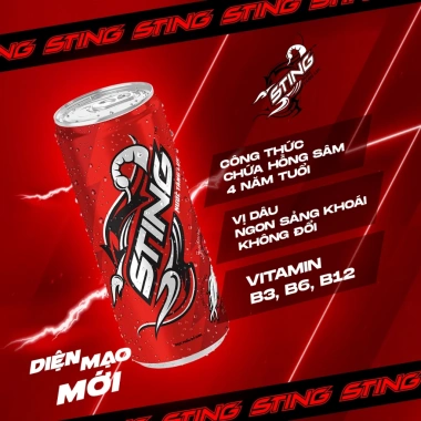 Combo 2 Thùng 24 Lon Sting Dâu 320ml - Giảm Sốc 3.3, Giá 476k
