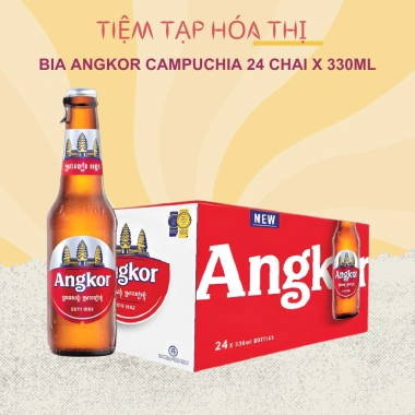 Combo 2 Thùng Bia Angkor Campuchia 330ml 5% - Thơm Ngon, Giá Giảm 1.229.000₫