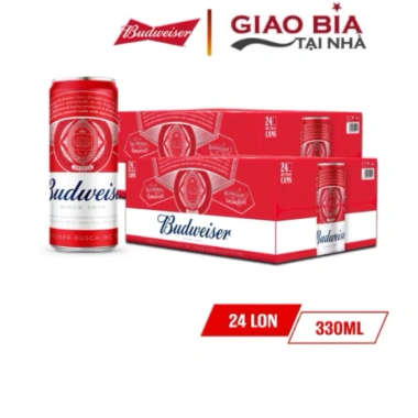 Combo 2 Thùng Budweiser 24 Lon 330ml - Giảm giá 1,100,000đ, Ship nhanh Hà Nội