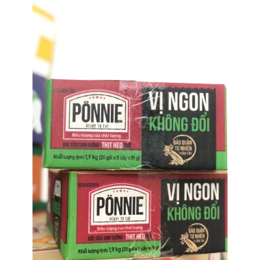 Combo 2 thùng Ponnie xxích dinh dưỡng 20 gói 95g - Giá ưu đãi 187.000, dinh dưỡng cho bé