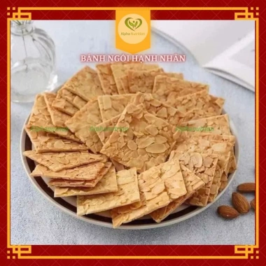 Combo 2 túi bánh ngói hạnh nhân 500g Alpha Nutrition - ăn vặt giảm cân, healthy eatclean, giảm giá 495k, thích hợp cho người ăn kiêng và hỗ trợ kiểm soát cân nặng